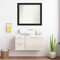 Corvino Black Non-Beveled Custom Framed Bathroom Vanity Wall Mirror